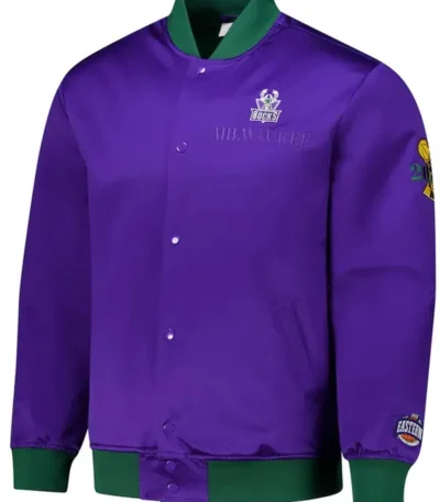 Milwaukee Bucks Og 3.0 Lightweight Purple Satin Jacket