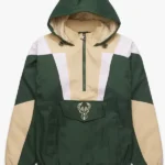 Milwaukee Bucks Pullover Half-zip Jacket