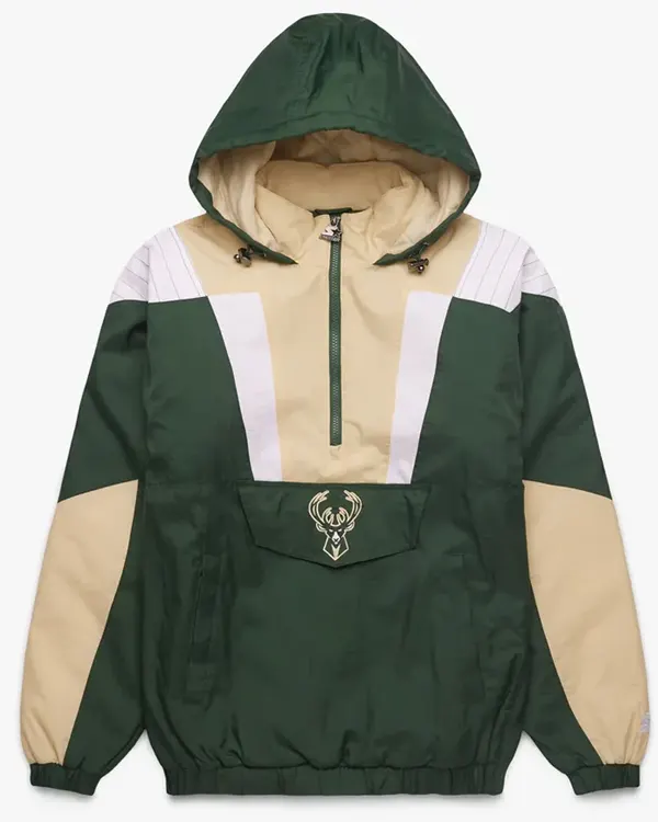 Milwaukee Bucks Pullover Half-zip Jacket Milwaukee Bucks Pullover Half-zip Jacket