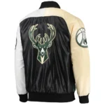 Milwaukee Bucks Tricolor Remix Satin Jacket