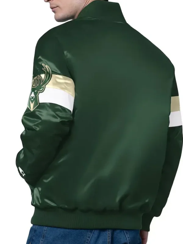 Milwaukee Bucks Triple Option Varsity Jacket