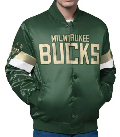 Milwaukee Bucks Triple Option Varsity Jacket