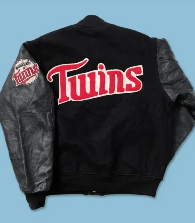 Vintage Minnesota Twins Black Varsity Jacket