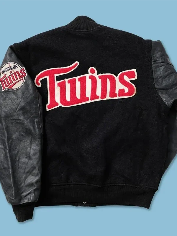Vintage Minnesota Twins Black Varsity Jacket