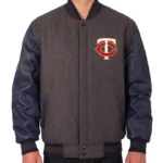 Minnesota Twins Charcoal/Navy Varsity Jacket