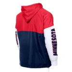 Minnesota Twins Color Block Navy-Red Hoodie Windbreaker