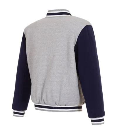 Minnesota Twins Gray/Navy Wool Varsity Jacket