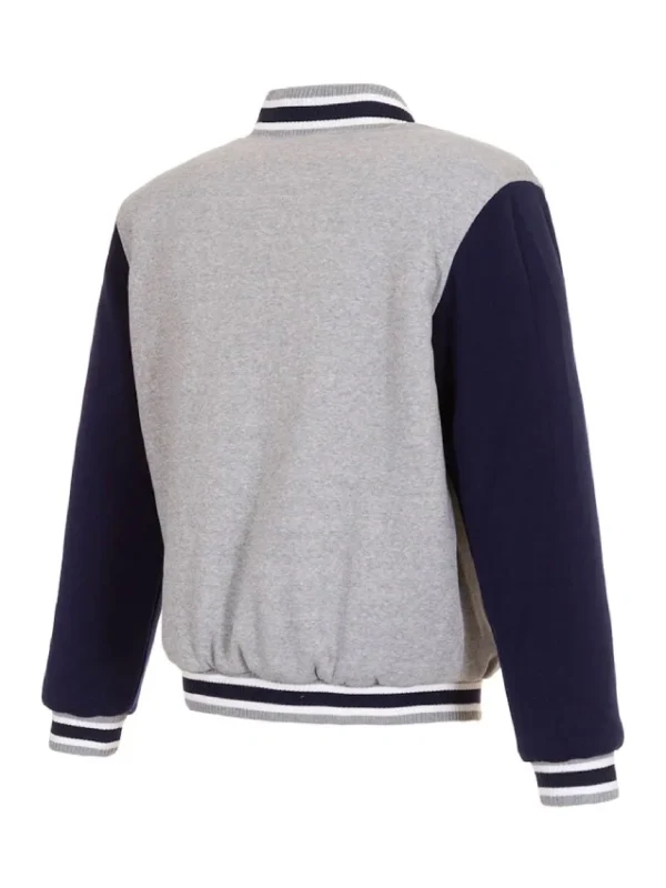 Minnesota Twins Gray/Navy Wool Varsity Jacket