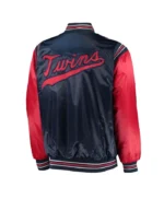 Minnesota Twins Enforce Navy and Red Satin Jacket