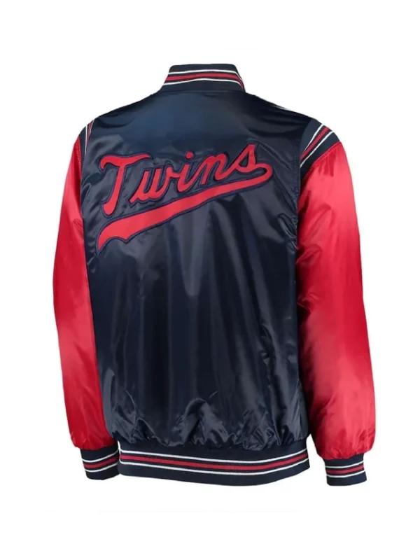Minnesota Twins Enforce Navy and Red Satin Jacket