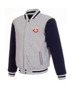 Minnesota Twins Gray/Navy Wool Varsity Jacket