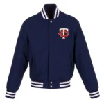 Minnesota Twins Navy Varsity Wool Jacket