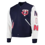 Minnesota Twins Navy and White Letterman Jacket