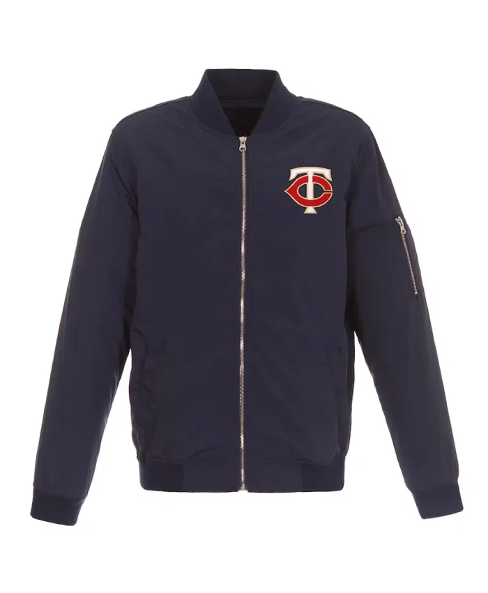 Minnesota Twins Nylon Bomber Jacket Minnesota Twins Nylon Bomber Jacket