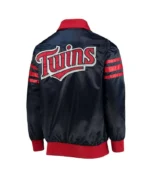 The Captain II Minnesota Twins Navy Satin Jacket