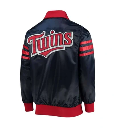The Captain II Minnesota Twins Navy Satin Jacket