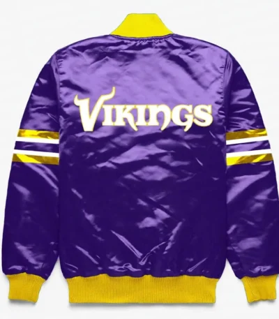 Minnesota Vikings Button Down Purple Jacket