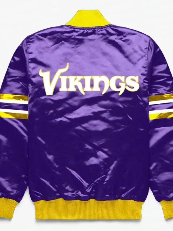 Minnesota Vikings Button Down Purple Jacket