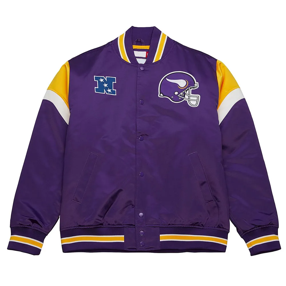 Minnesota Vikings Heavyweight Satin Jacket Minnesota Vikings Heavyweight Satin Jacket