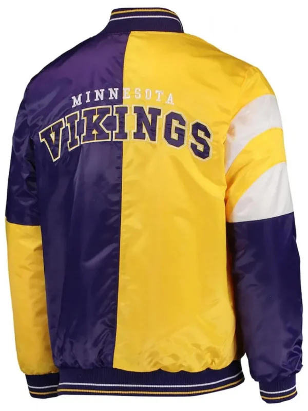 Minnesota Vikings Leader Yellow and Purple Jacket