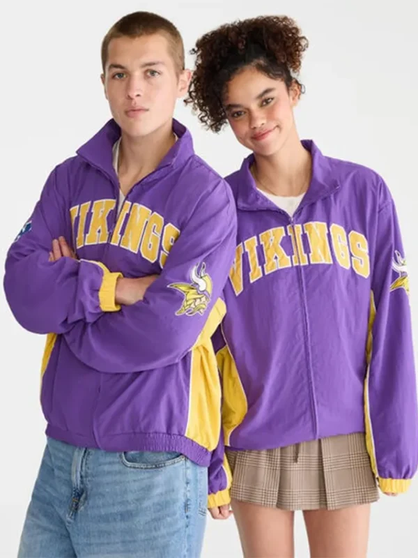 Minnesota Vikings Men’s Full Zip Track Jacket