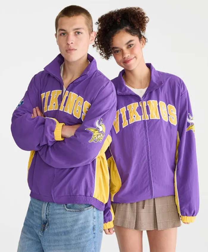 Minnesota Vikings Men’s Full Zip Track Jacket Minnesota Vikings Men’s Full Zip Track Jacket