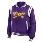 Minnesota Vikings Purple Bomber Full-Zip Jacket