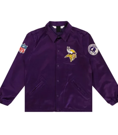 Minnesota Vikings Purple Satin Windbreaker