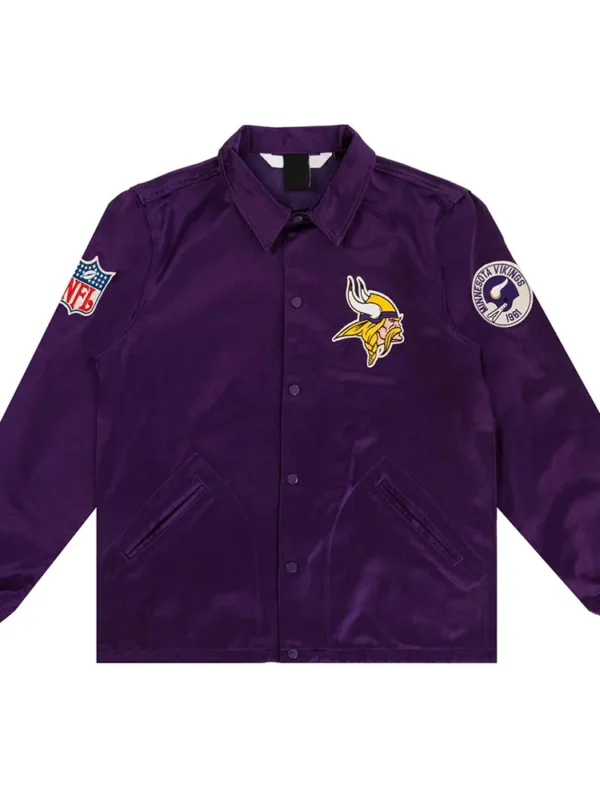 Minnesota Vikings Purple Satin Windbreaker