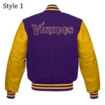 Minnesota Vikings Purple and Yellow Letterman Jacket