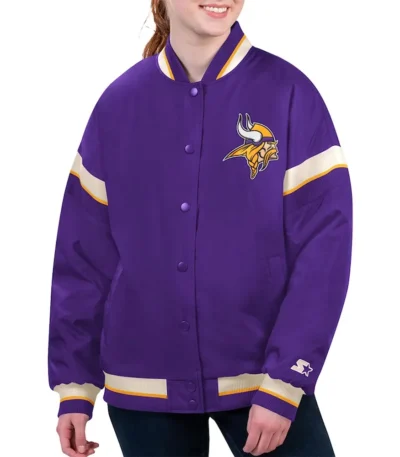 Minnesota Vikings Tournament Purple Varsity Jacket