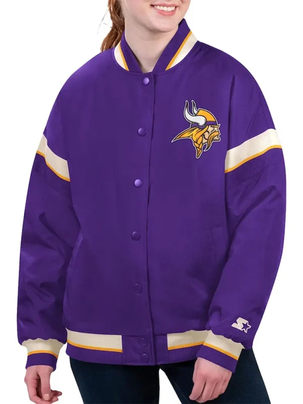 Minnesota Vikings Tournament Purple Varsity Jacket