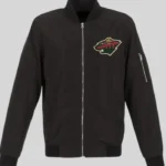 Minnesota Wild Black Bomber Jacket