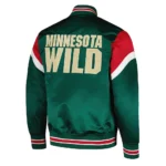Minnesota Wild Heavyweight Green Satin Jacket