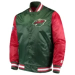 Minnesota Wild Rookie Green-Red Satin Jacket