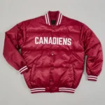 Montreal Canadiens Burgundy Bubble Jacket