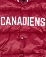 Montreal Canadiens Burgundy Bubble Jacket