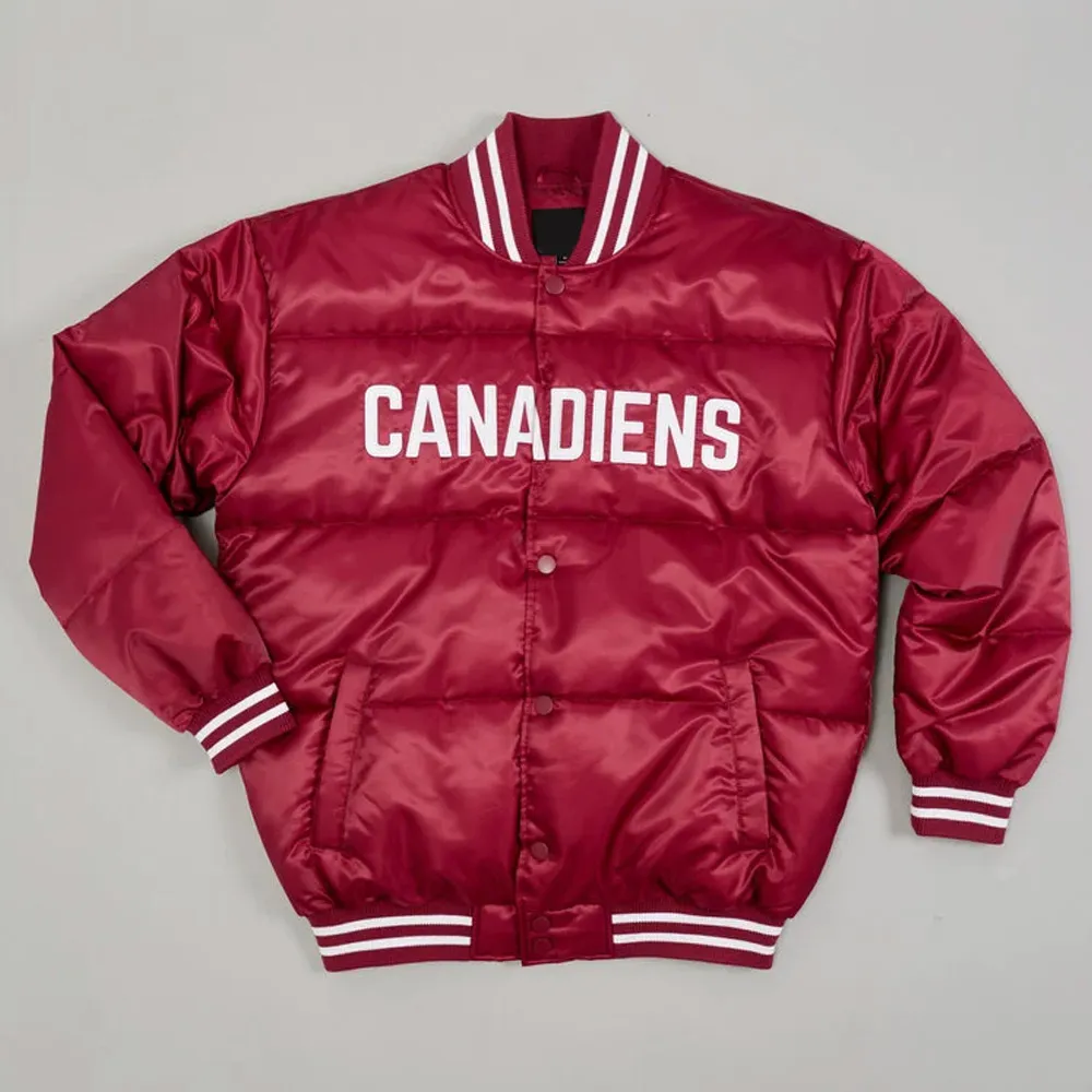 Montreal Canadiens Burgundy Bubble Jacket Montreal Canadiens Burgundy Bubble Jacket