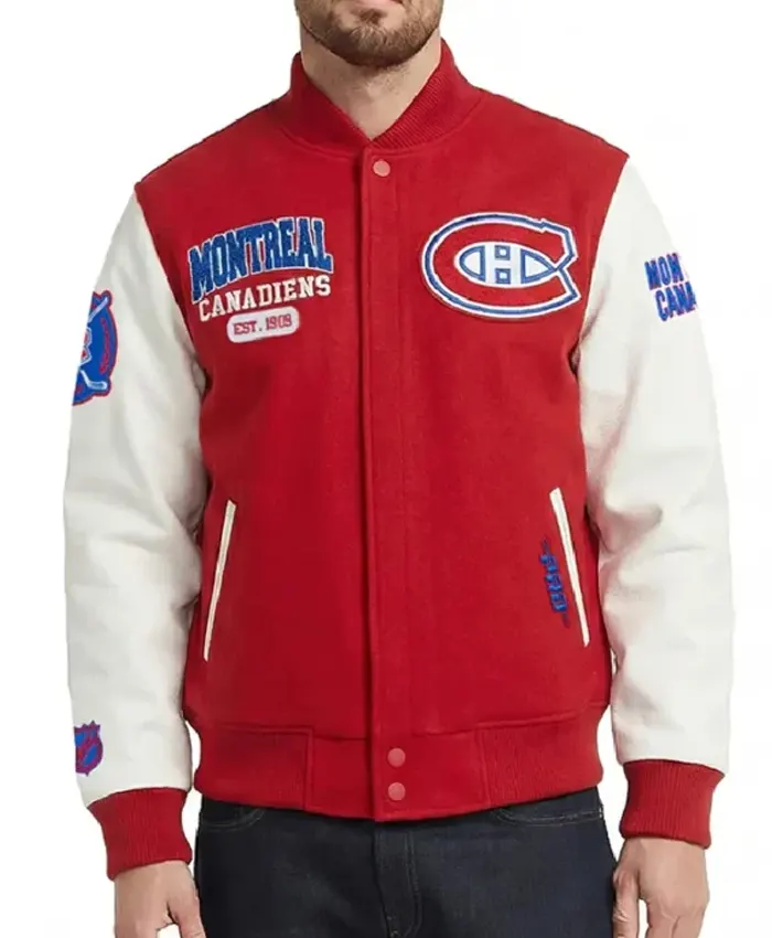 Montreal Canadiens City Arch Varsity Jacket Montreal Canadiens City Arch Varsity Jacket