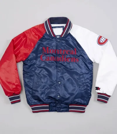 Montreal Canadiens Youth Varsity Satin Jacket