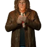 Motor City Alan Ritchson Brown Leather Jacket