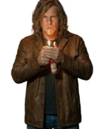 Motor City Alan Ritchson Brown Leather Jacket