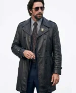 Motor City Pablo Schreiber Black Leather Coat