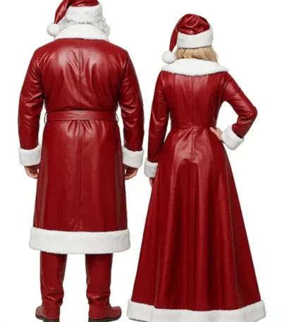 Mr and Mrs Santa Claus Leather Costume
