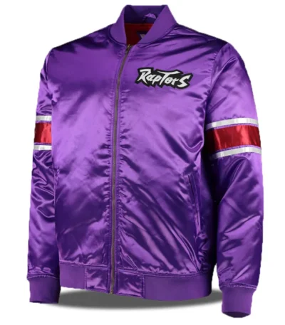 NBA Purple Toronto Raptors Satin Jacket