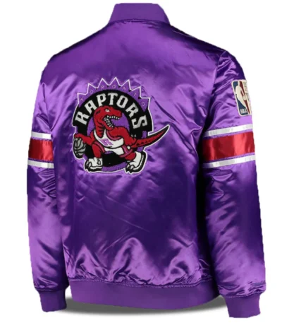 NBA Purple Toronto Raptors Satin Jacket