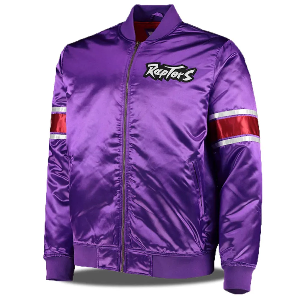 NBA Purple Toronto Raptors Satin Jacket NBA Purple Toronto Raptors Satin Jacket