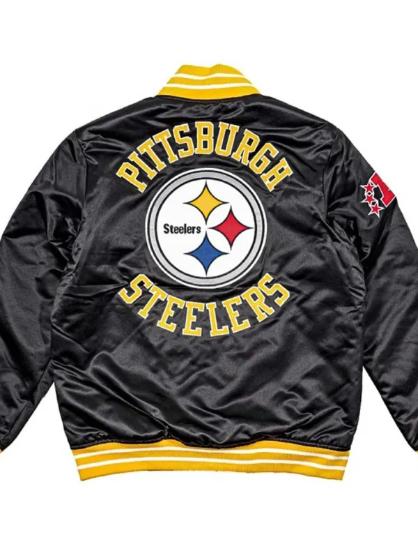 NFL Black Pittsburgh Steelers Heavyweight Satin Jacket