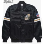 NFL New Orleans Saints Black Jacket