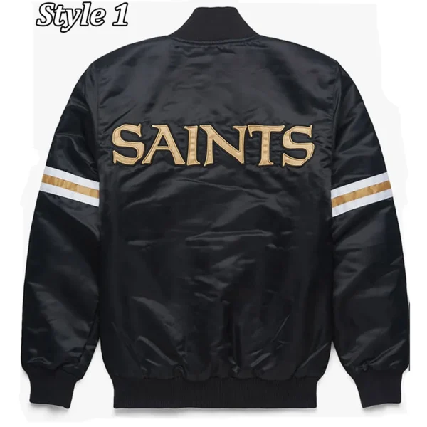 NFL New Orleans Saints Black Jacket